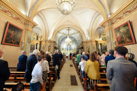 Photo de mariage à l'église Chamonix
