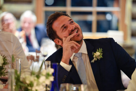 Photo de mariage au restaurant La Cabane des Praz Chamonix