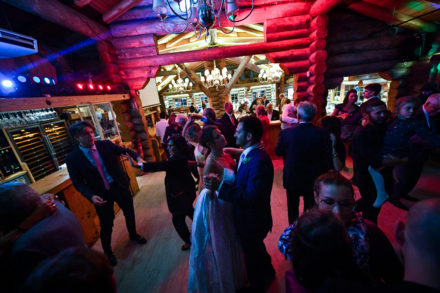 Photo de mariage au restaurant La Cabane des Praz Chamonix