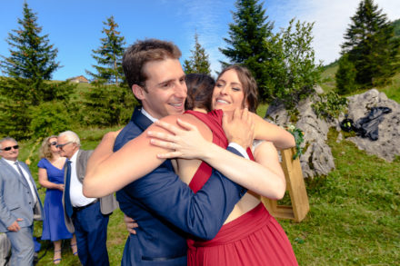 Photo de mariage aux Rhodos à la Clusaz