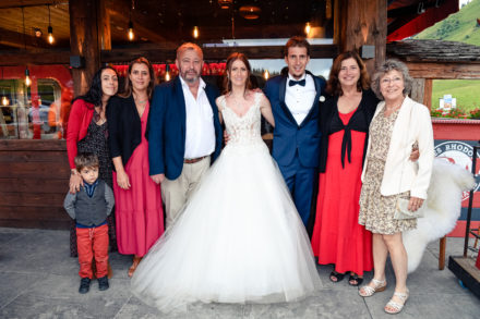Photo de mariage aux Rhodos à la Clusaz