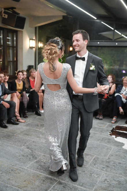 Photo d'un mariage au Castel à Chamonix Mont Blanc