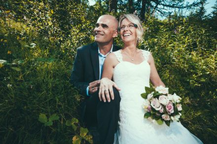 Photo de mariage à l'hôtel du Montenvers à Chamonix