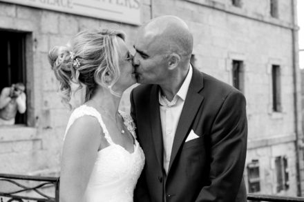 Photo de la cérémonie de mariage à l'hôtel du Montenvers à Chamonix