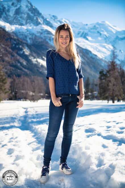 Photoshoot avec Marilou Roubaud à Chamonix
