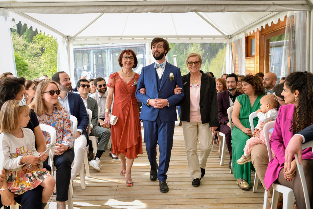 Cérémonie de mariage à l'Hôtel des Grands Montets, Argentière, vallée de Chamonix