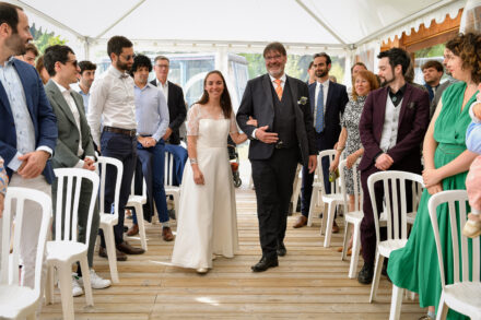 Cérémonie de mariage à l'Hôtel des Grands Montets, Argentière, vallée de Chamonix