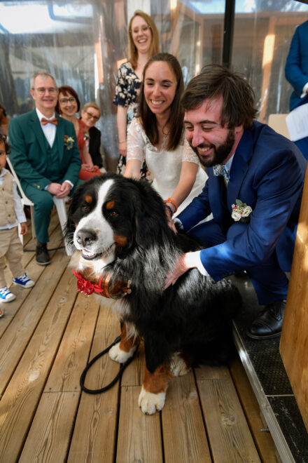 Cérémonie de mariage à l'Hôtel des Grands Montets, Argentière, vallée de Chamonix