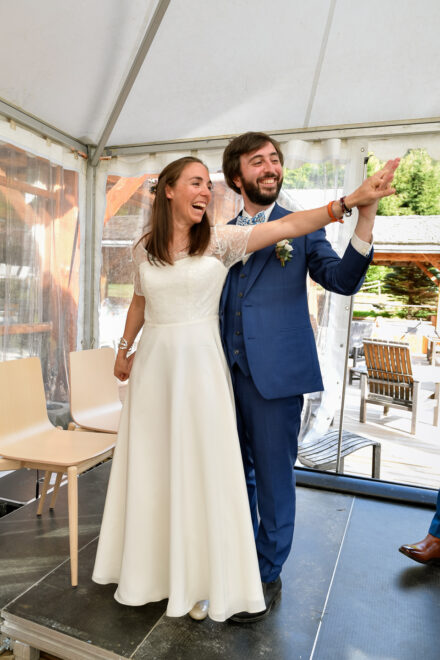 Cérémonie de mariage à l'Hôtel des Grands Montets, Argentière, vallée de Chamonix